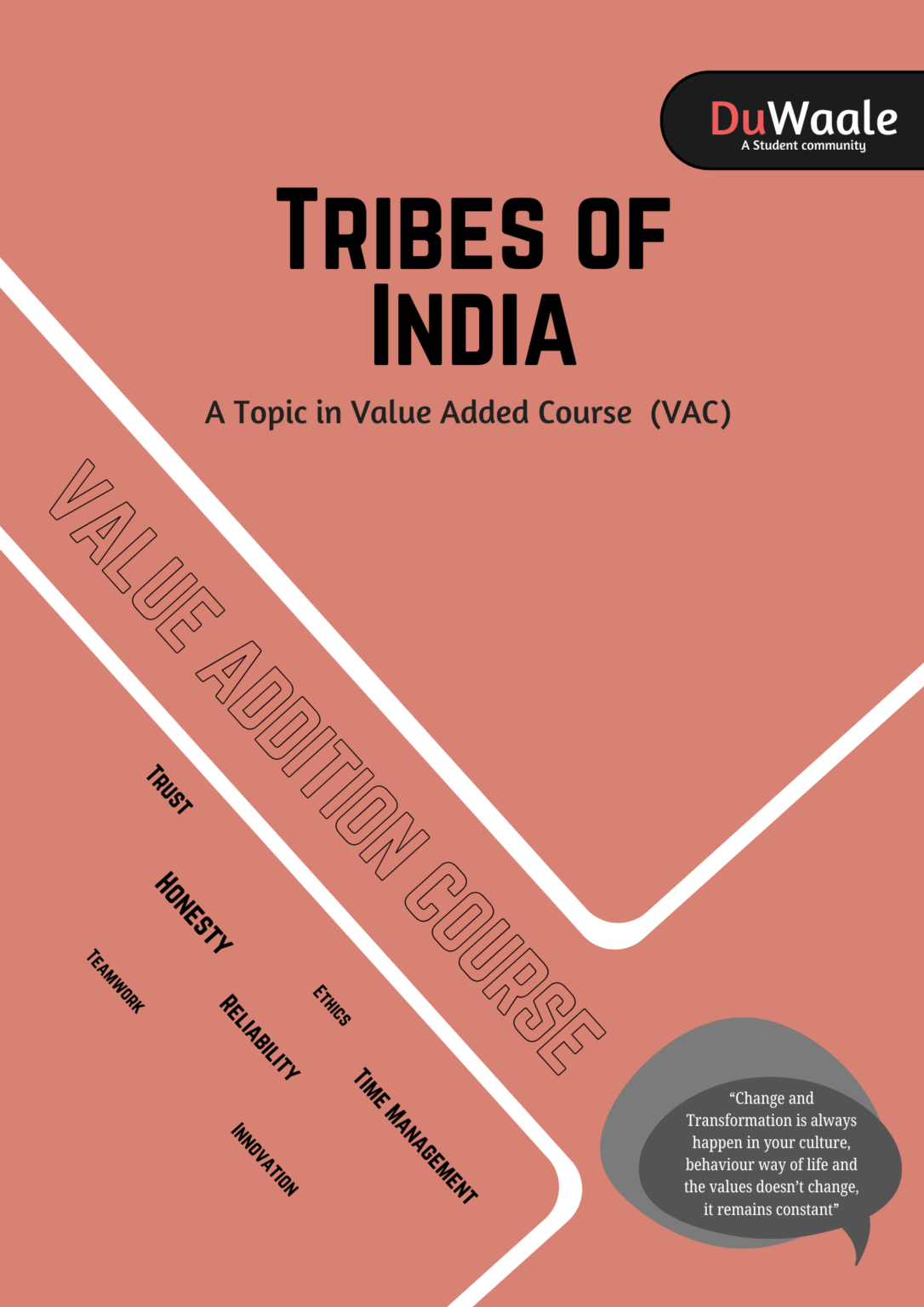 Tribes of India (VAC) | Notes | Delhi University | ₹169 – DuWaale