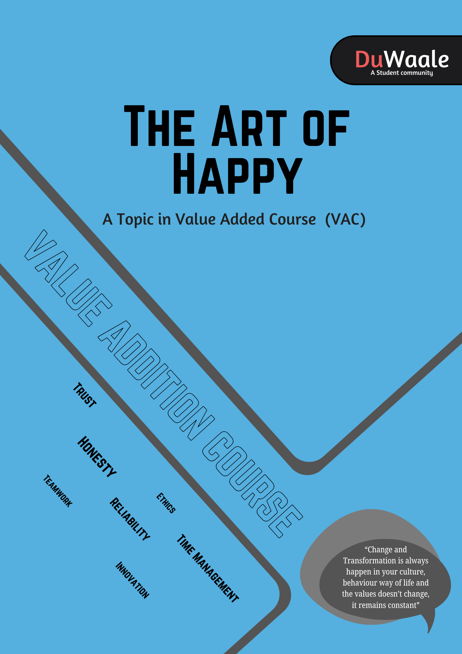 The Art of Happy (VAC) | Notes | Delhi University | ₹169 – DuWaale