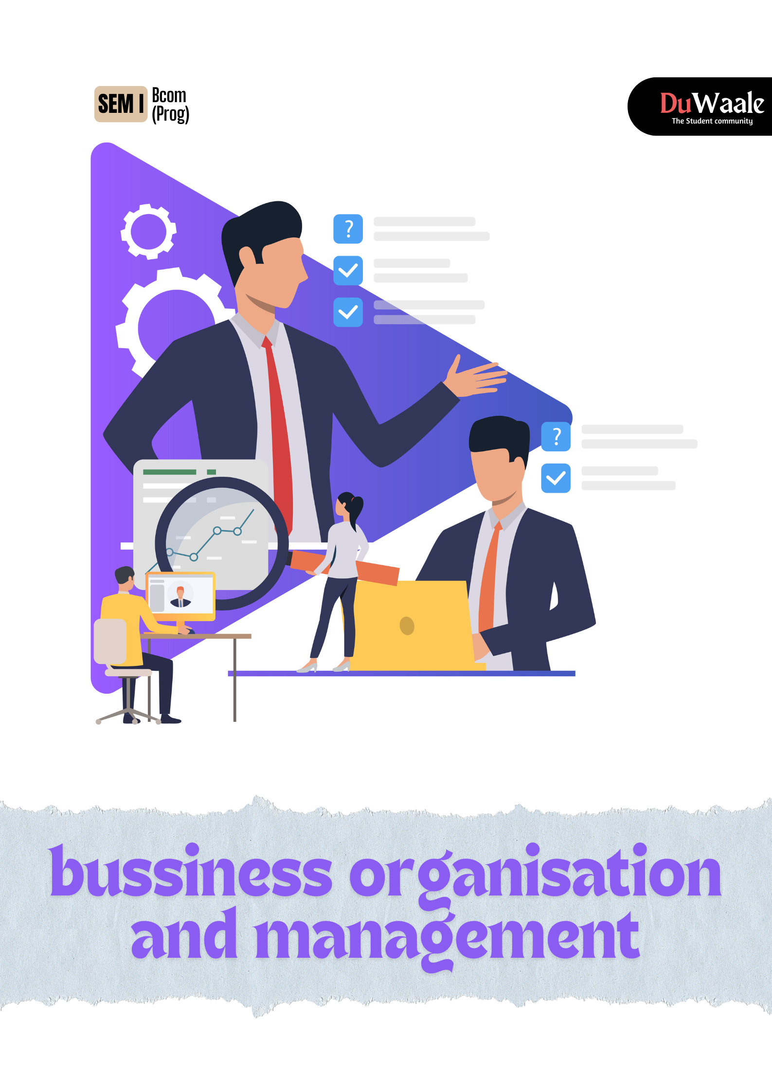 Bussiness Organisation and management | B.com prog | Delhi University ...